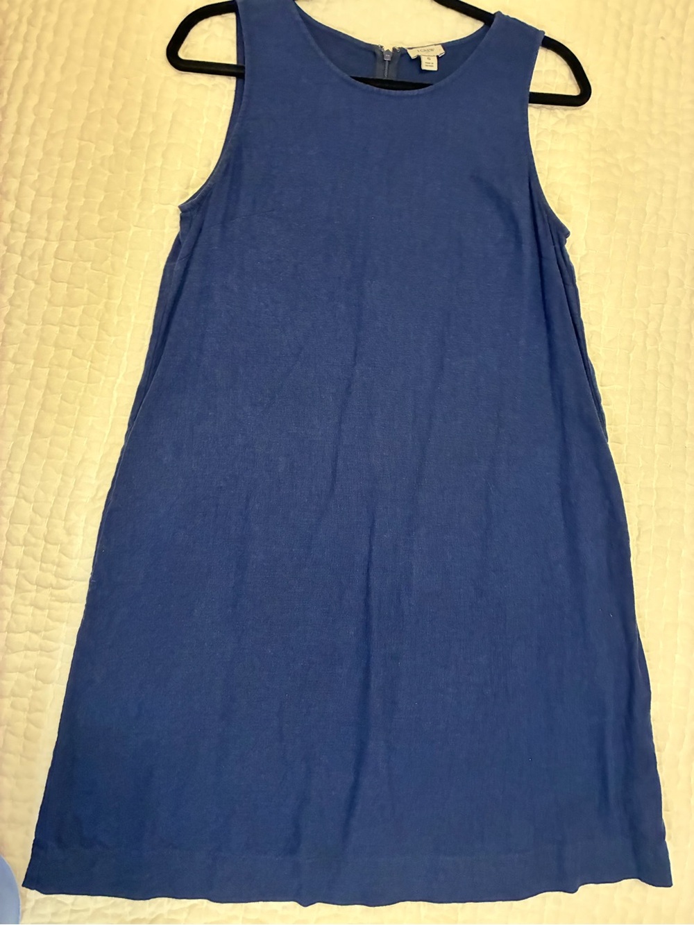 J. Crew Sleeveless Royal Blue Mini Shift Dress